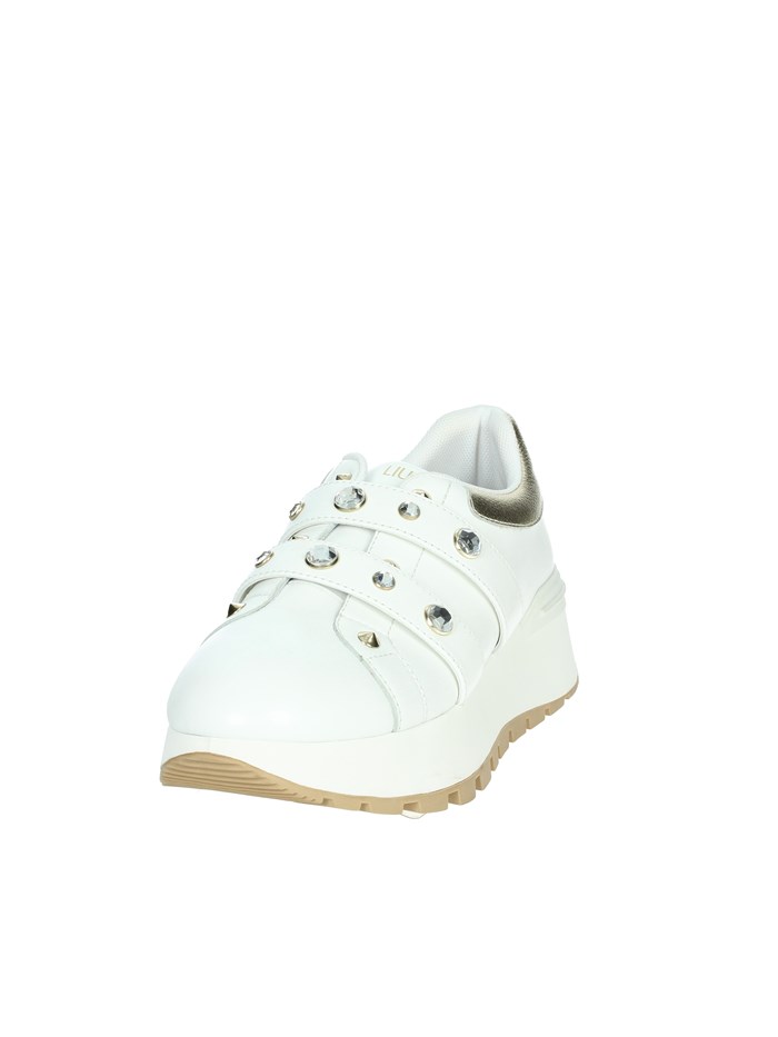 SNEAKERS BASSA BA4075 PX331 BIANCO/ORO