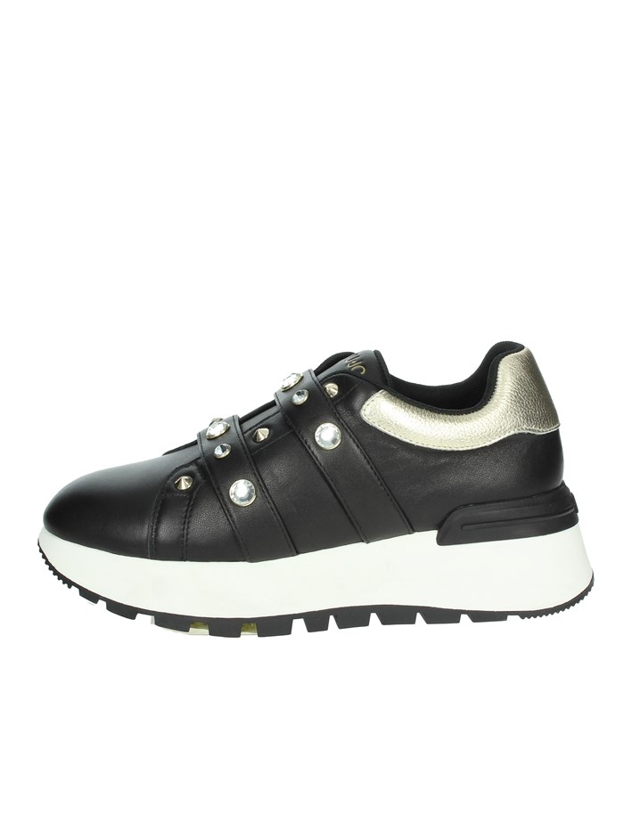 SNEAKERS BASSA BA4075 PX331 NERO/ORO