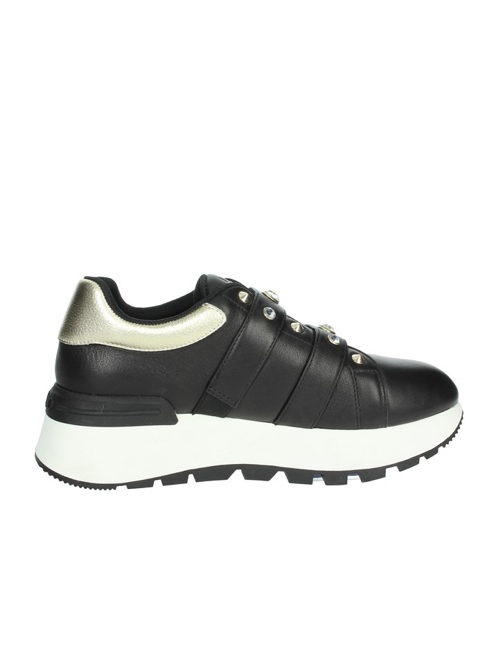 SNEAKERS BASSA BA4075 PX331 NERO/ORO