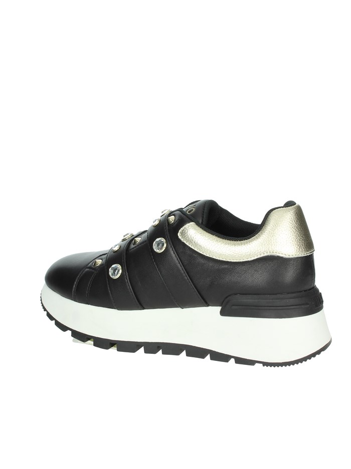 SNEAKERS BASSA BA4075 PX331 NERO/ORO