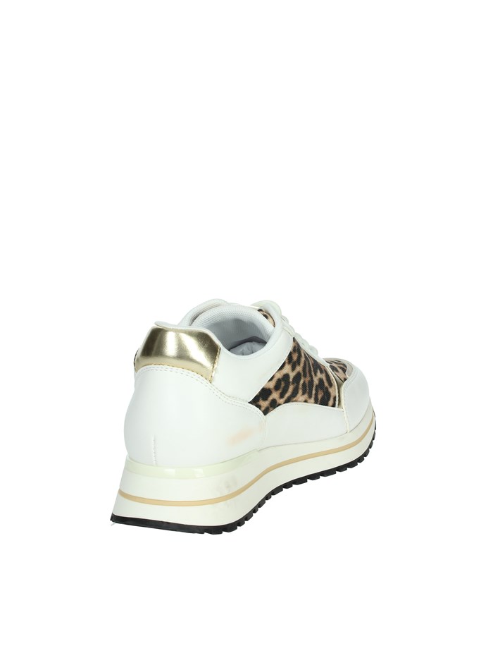 SNEAKERS BASSA BA4077 EX243 BIANCO/BEIGE