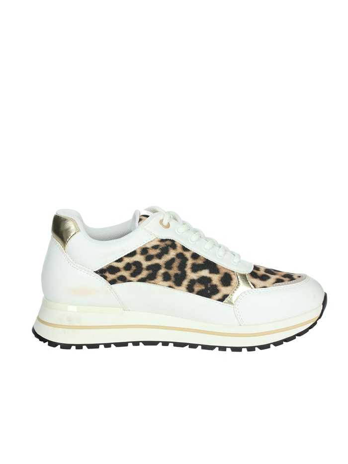 SNEAKERS BASSA BA4077 EX243 BIANCO/BEIGE