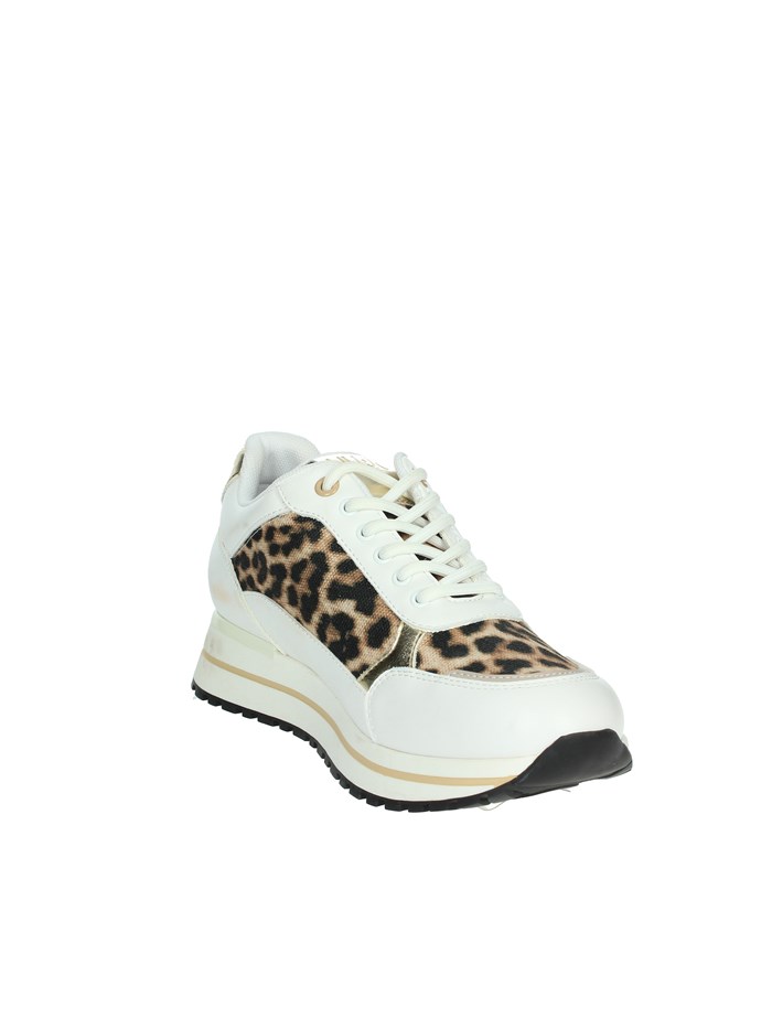 SNEAKERS BASSA BA4077 EX243 BIANCO/BEIGE