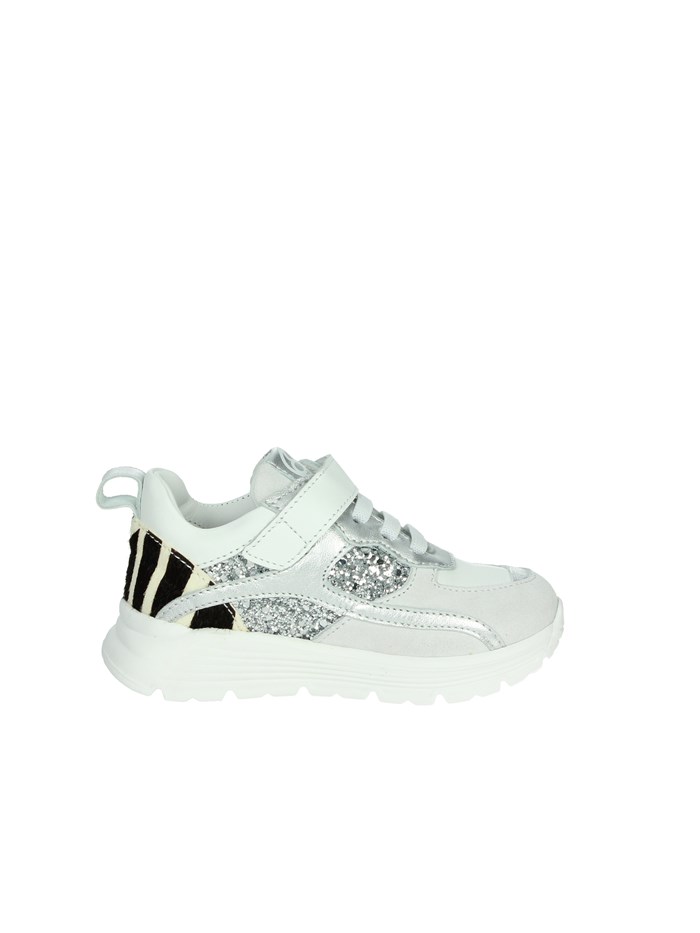 SNEAKERS BASSA E5990 BIANCO/ARGENTO