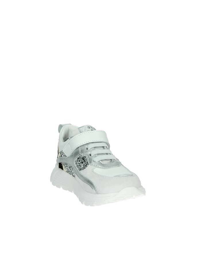 SNEAKERS BASSA E5990 BIANCO/ARGENTO