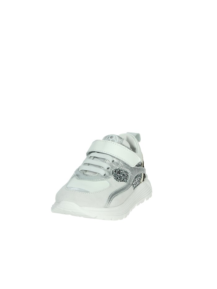 SNEAKERS BASSA E5990 BIANCO/ARGENTO