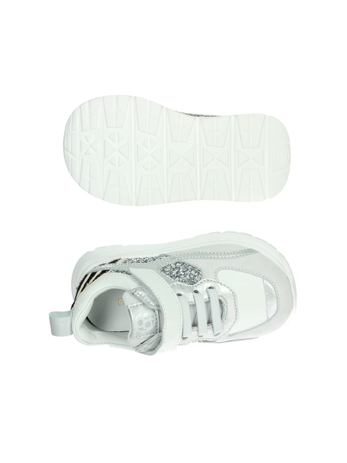 SNEAKERS BASSA E5990 BIANCO/ARGENTO