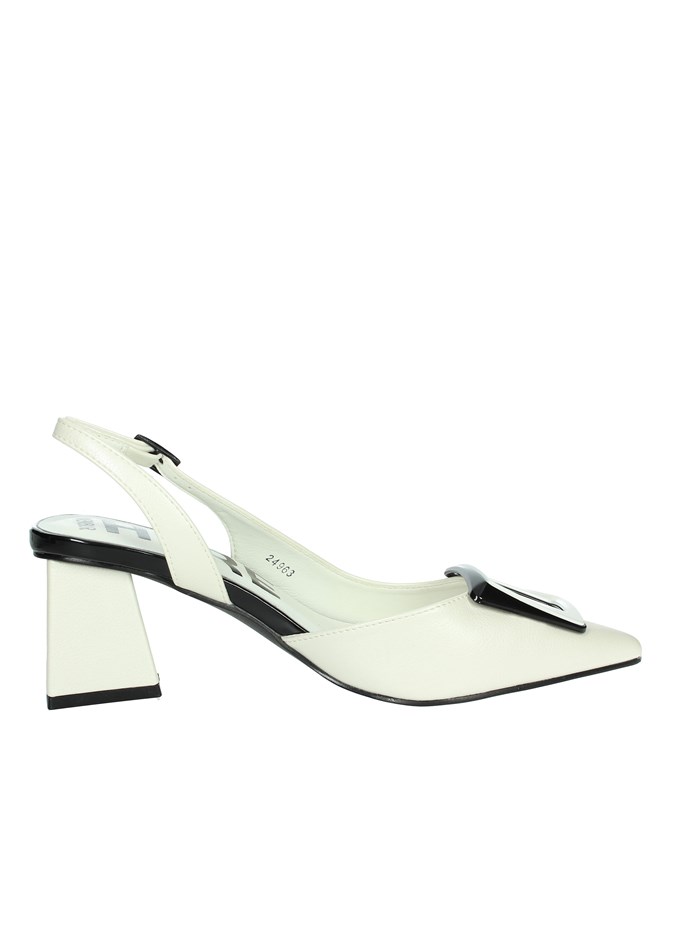SLINGBACK 24963 BIANCO/NERO