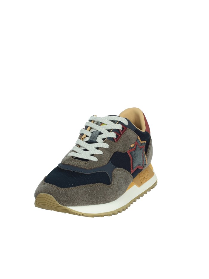 SNEAKERS BASSA AS32M100 MARRONE/BLU