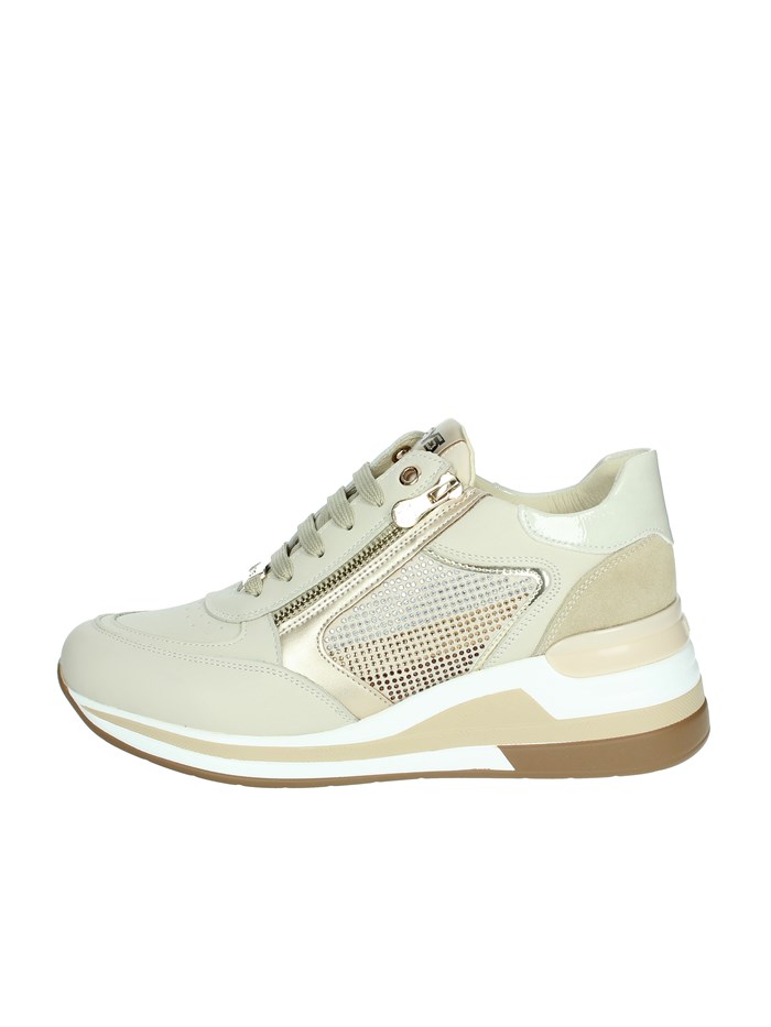 SNEAKERS BASSA K-9025 BEIGE/ORO