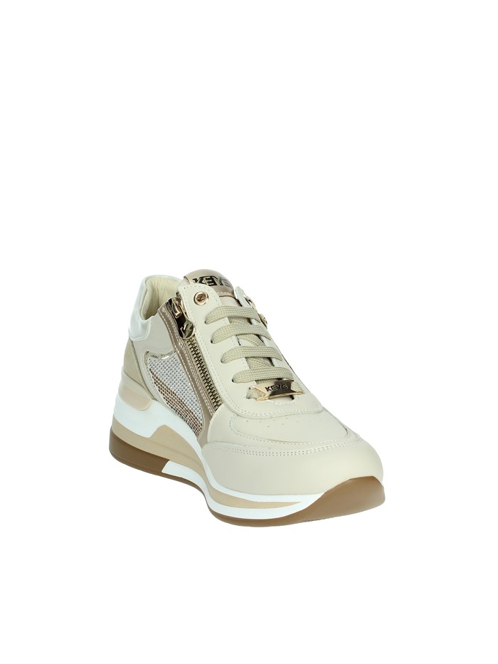 SNEAKERS BASSA K-9025 BEIGE/ORO