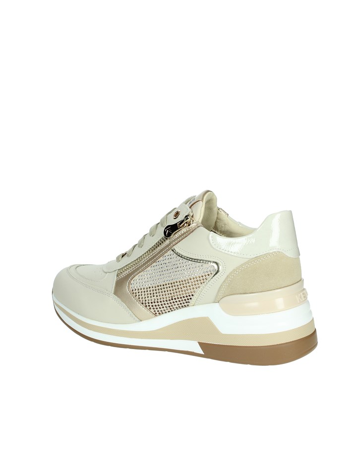 SNEAKERS BASSA K-9025 BEIGE/ORO