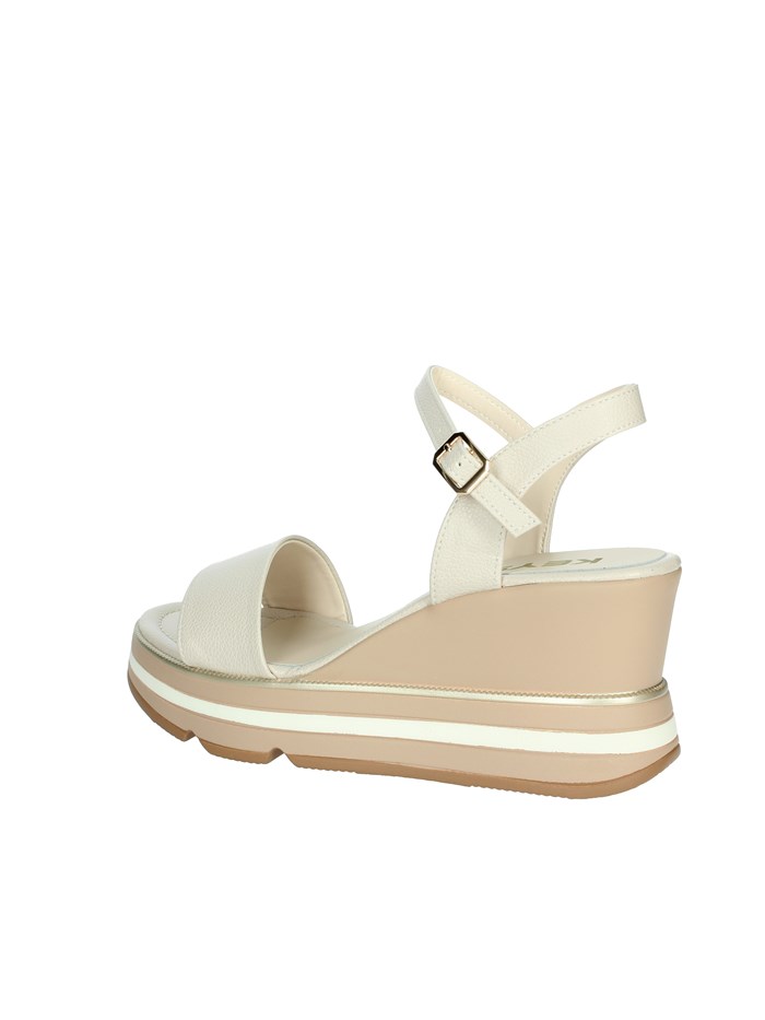 SANDALI CON ZEPPA K-9653 BEIGE