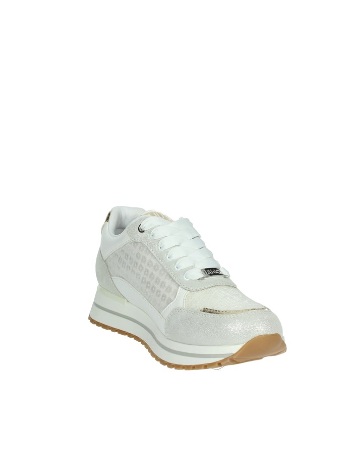 SNEAKERS BASSA BA4077 PX049 BIANCO/ORO