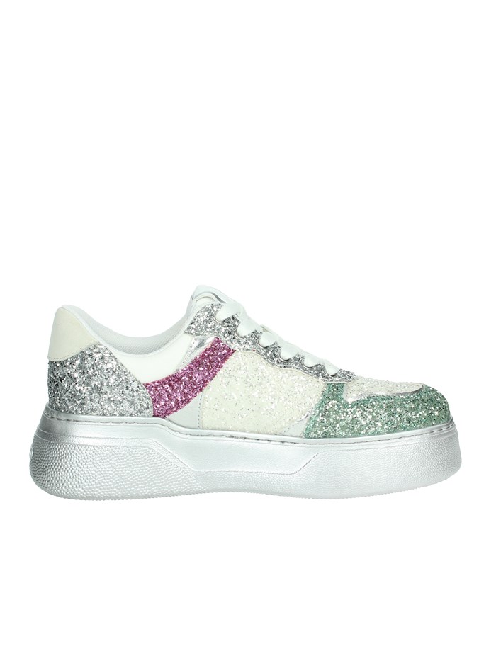 SNEAKERS BASSA BA4087 TX007 BIANCO/ARGENTO