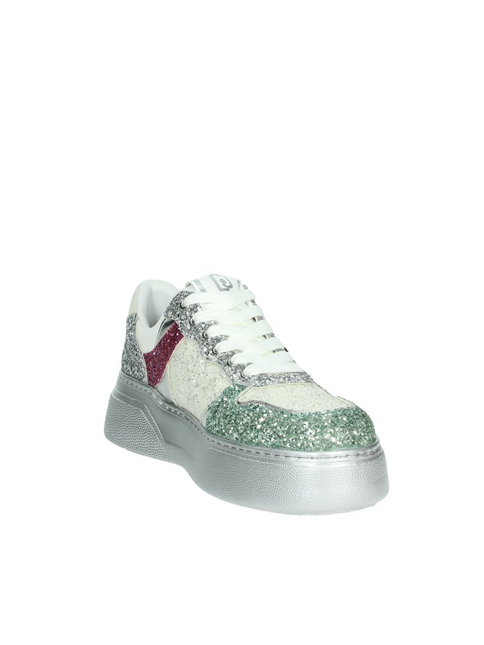 SNEAKERS BASSA BA4087 TX007 BIANCO/ARGENTO