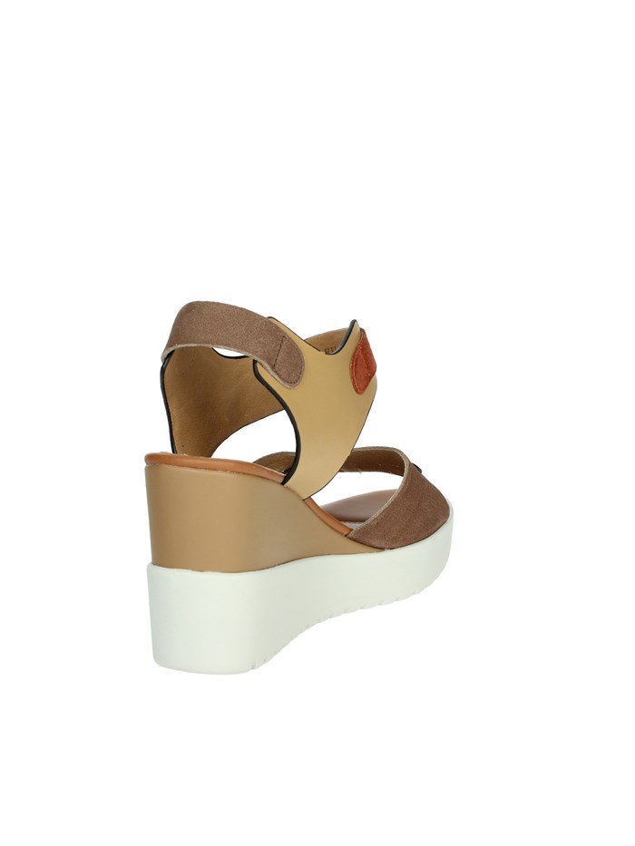 SANDALI CON ZEPPA 220750 BEIGE