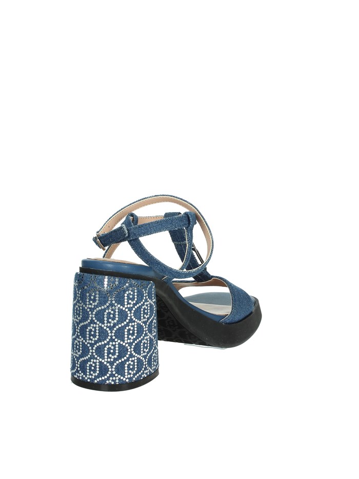 SANDALI CON TACCO SA4057 TX029 BLU