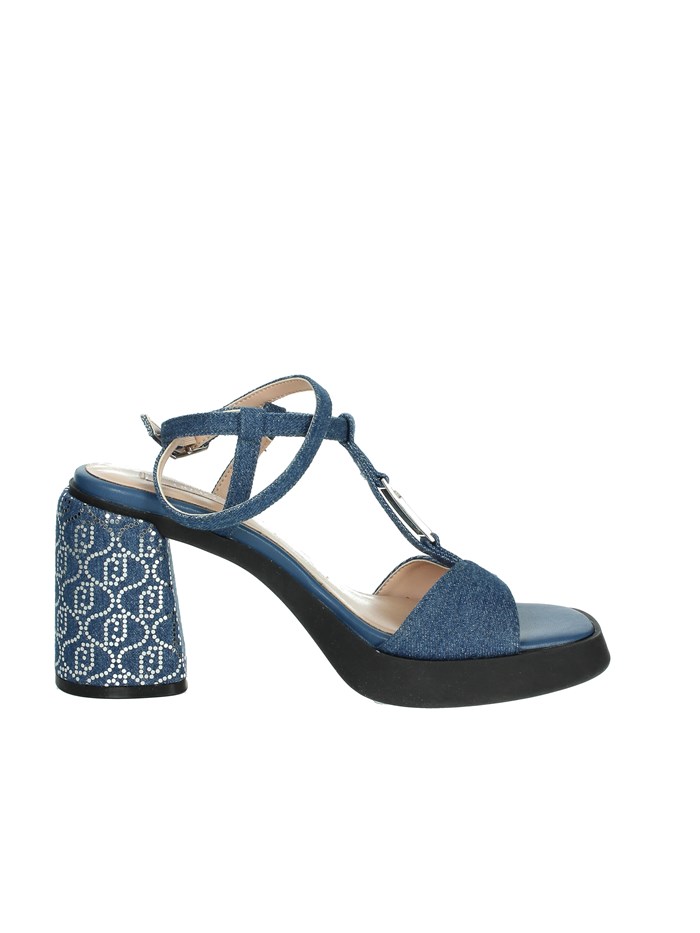 SANDALI CON TACCO SA4057 TX029 BLU