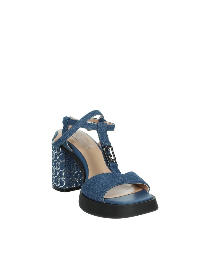 SANDALI CON TACCO SA4057 TX029 BLU