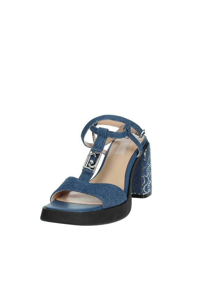 SANDALI CON TACCO SA4057 TX029 BLU