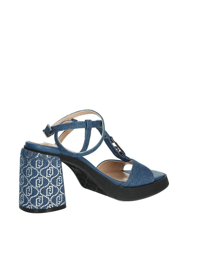 SANDALI CON TACCO SA4057 TX029 BLU