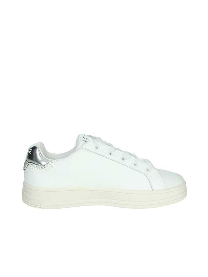 SNEAKERS BASSA GS0014L BIANCO/ARGENTO