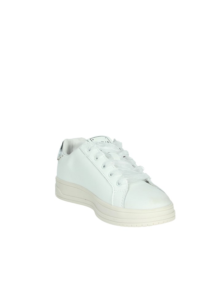 SNEAKERS BASSA GS0014L BIANCO/ARGENTO