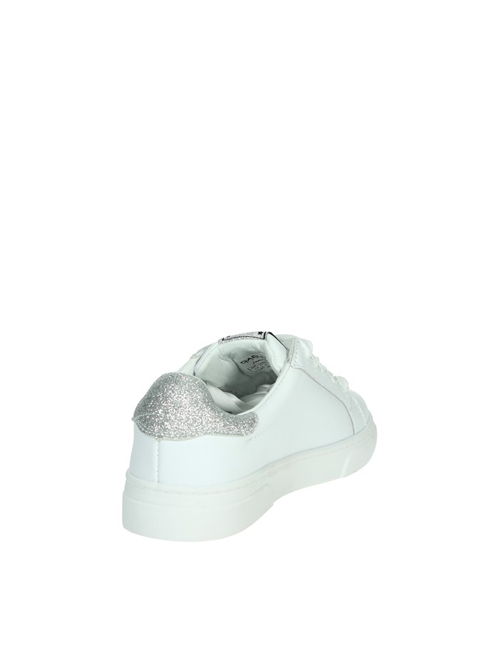 SNEAKERS BASSA GS0021L BIANCO/ARGENTO