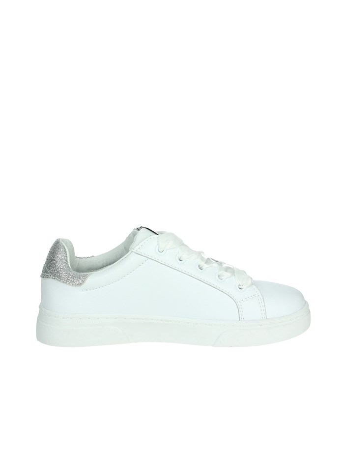 SNEAKERS BASSA GS0021L BIANCO/ARGENTO