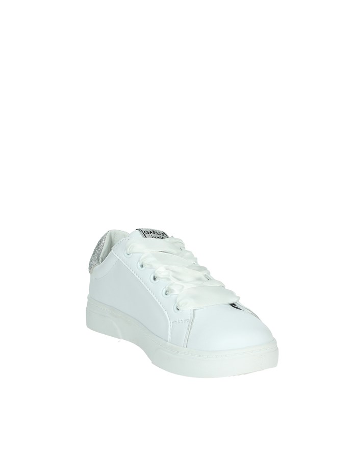 SNEAKERS BASSA GS0021L BIANCO/ARGENTO