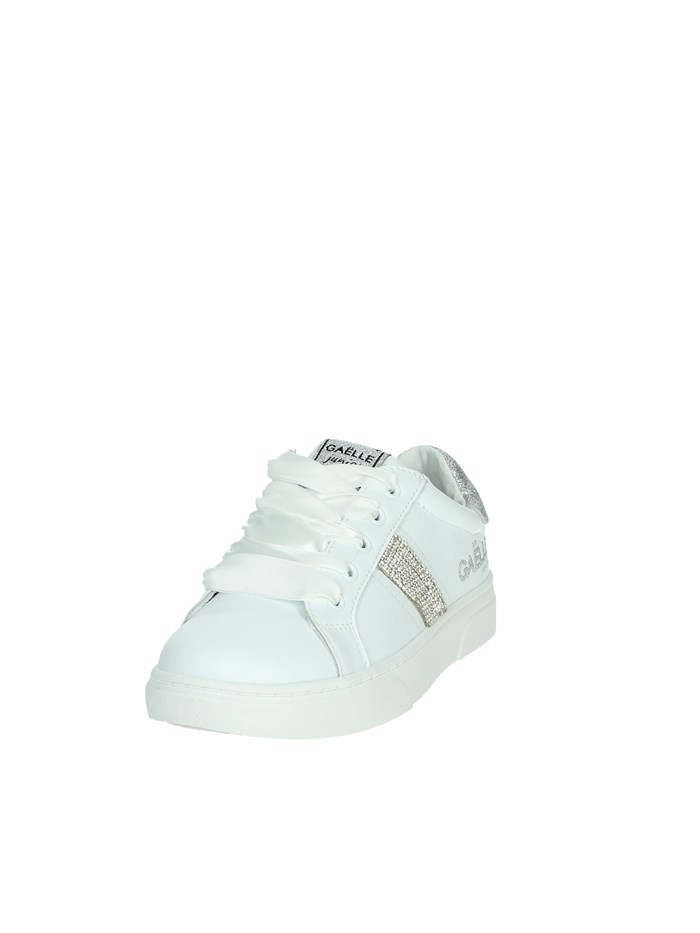 SNEAKERS BASSA GS0021L BIANCO/ARGENTO