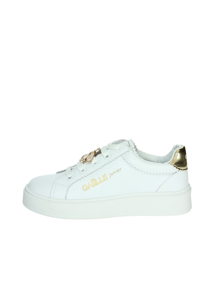 SNEAKERS BASSA GS0022L BIANCO/ORO