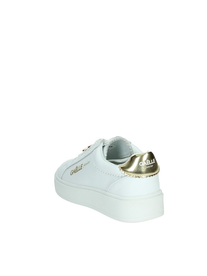 SNEAKERS BASSA GS0022L BIANCO/ORO