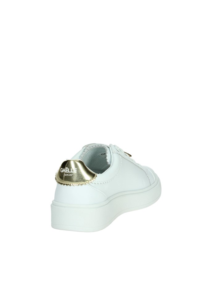 SNEAKERS BASSA GS0022L BIANCO/ORO