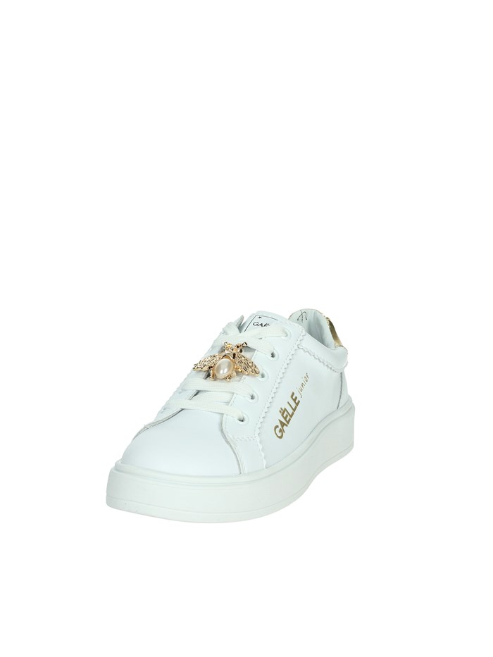 SNEAKERS BASSA GS0022L BIANCO/ORO