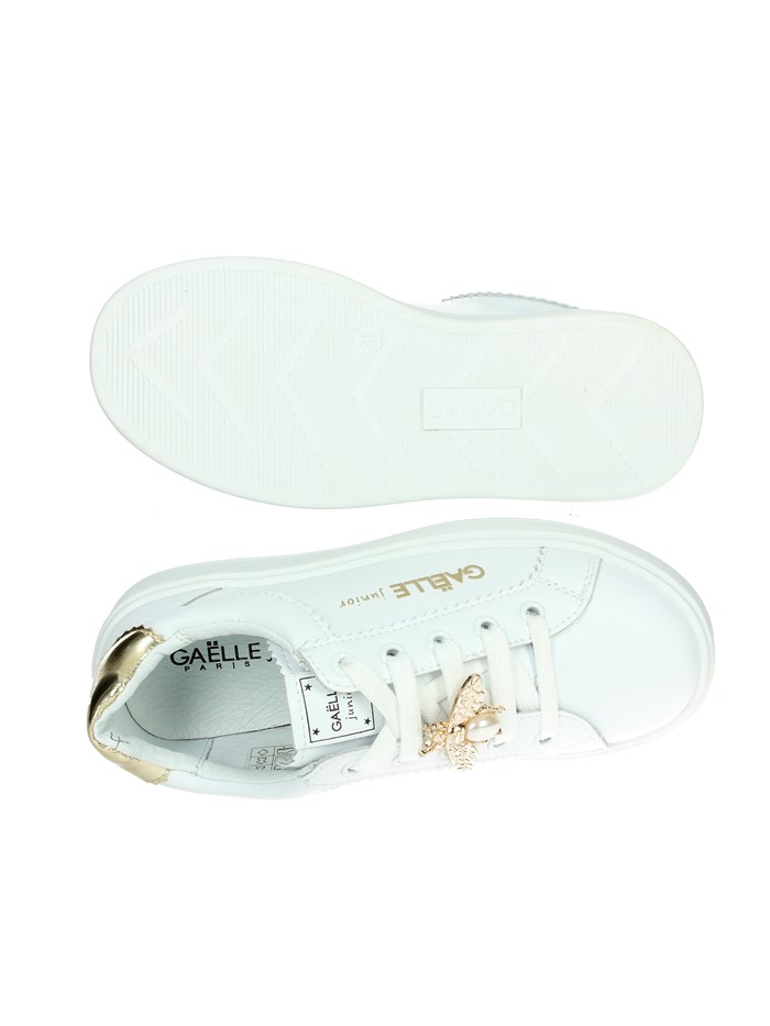 SNEAKERS BASSA GS0022L BIANCO/ORO