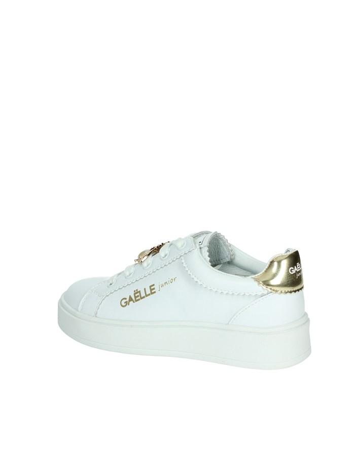 SNEAKERS BASSA GS0022L BIANCO/ORO