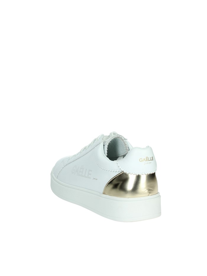 SNEAKERS BASSA GS0027L BIANCO/ORO