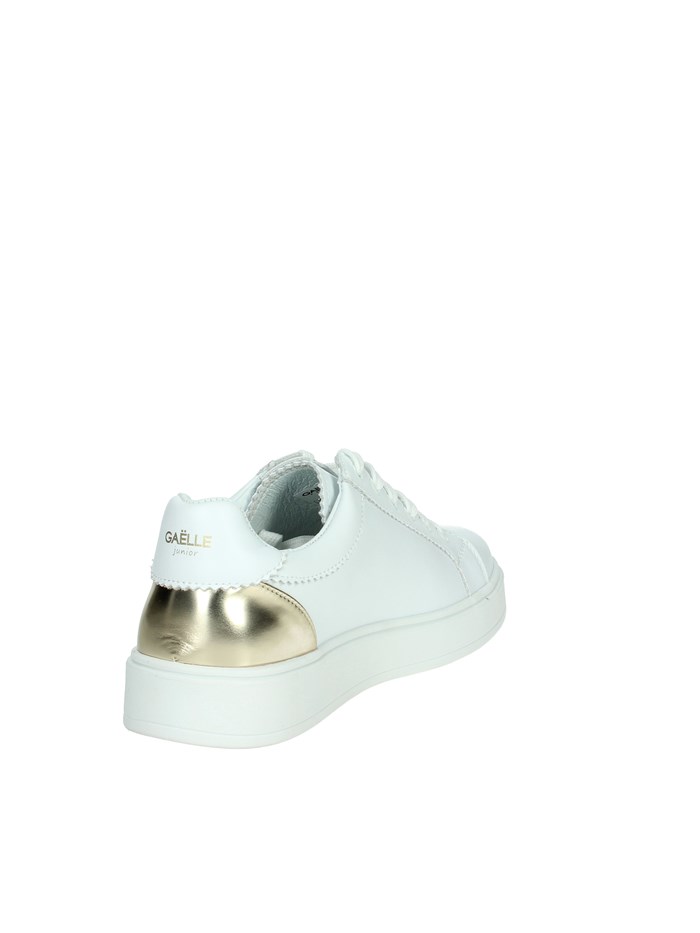 SNEAKERS BASSA GS0027L BIANCO/ORO