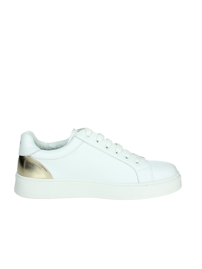 SNEAKERS BASSA GS0027L BIANCO/ORO