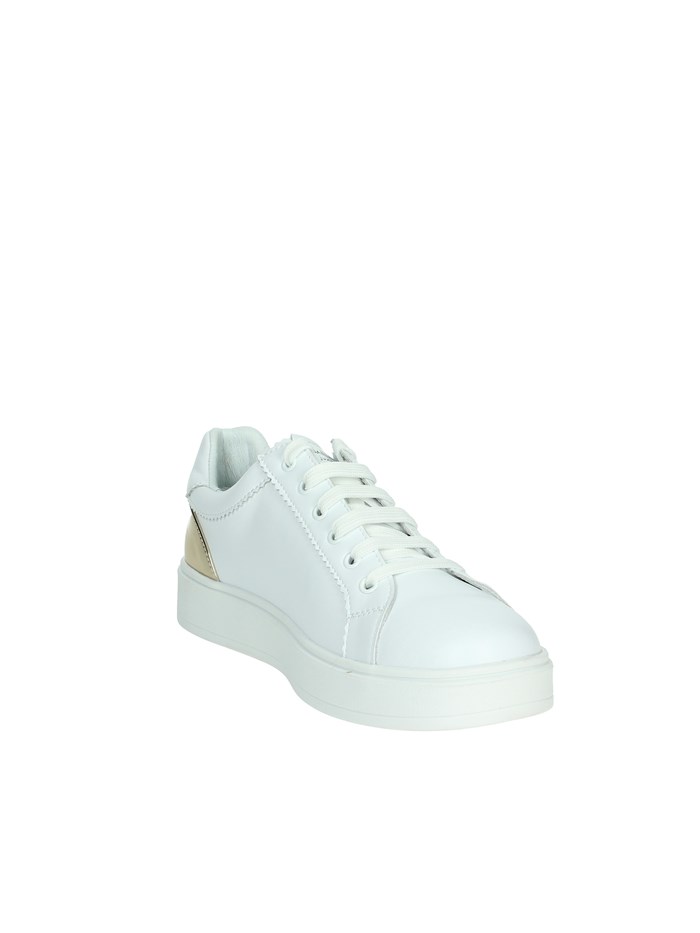 SNEAKERS BASSA GS0027L BIANCO/ORO