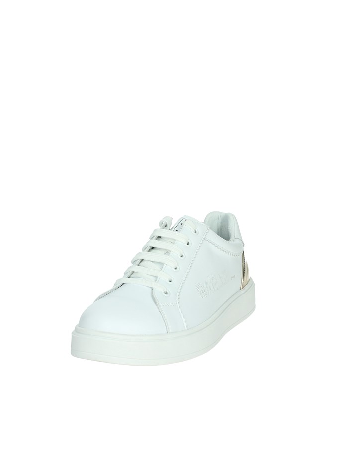 SNEAKERS BASSA GS0027L BIANCO/ORO