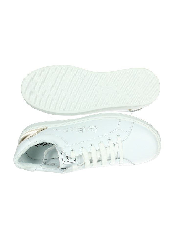 SNEAKERS BASSA GS0027L BIANCO/ORO