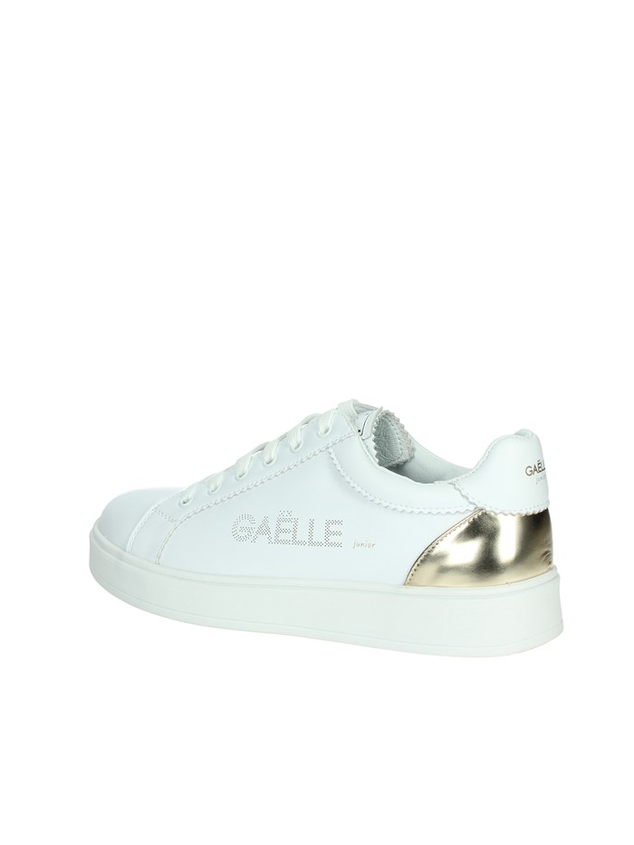 SNEAKERS BASSA GS0027L BIANCO/ORO