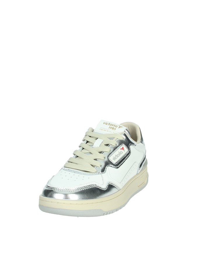 SNEAKERS BASSA 8800121 BIANCO/ARGENTO