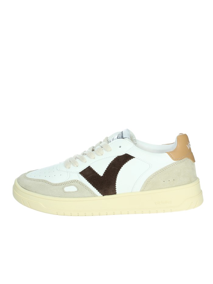 SNEAKERS BASSA 1257101 BIANCO/CUOIO