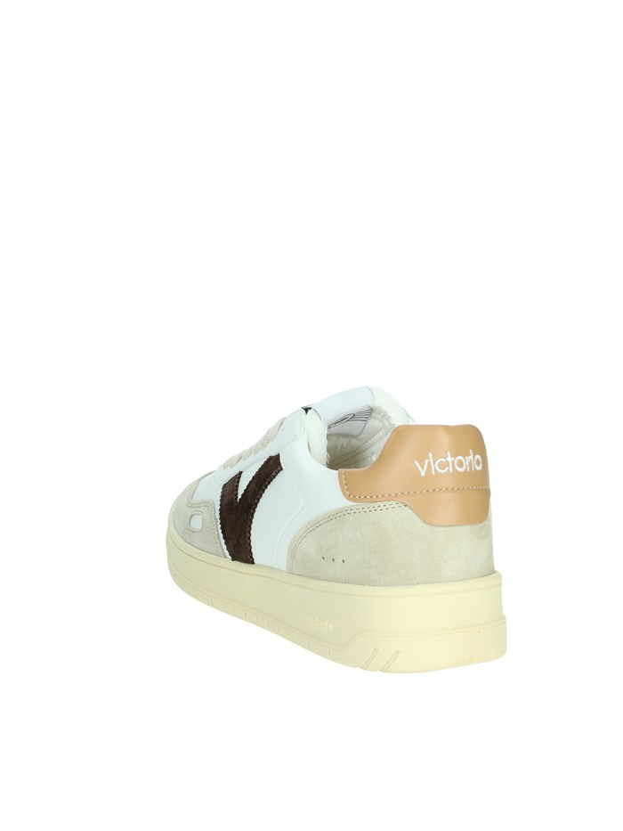 SNEAKERS BASSA 1257101 BIANCO/CUOIO