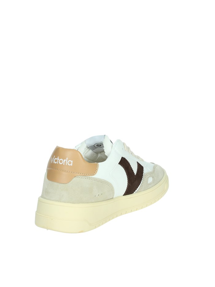 SNEAKERS BASSA 1257101 BIANCO/CUOIO