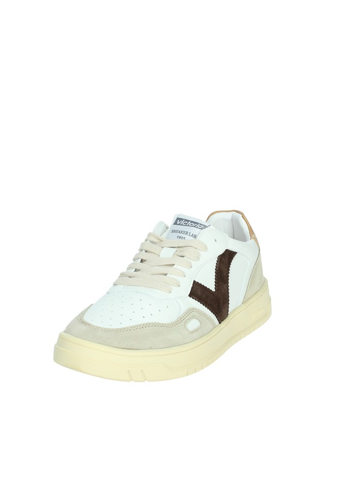 SNEAKERS BASSA 1257101 BIANCO/CUOIO